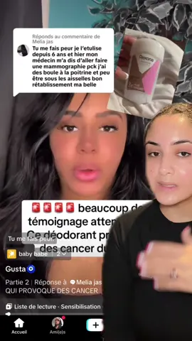 🚨Est-ce que les déodorants et anti-transpirants peuvent causer le cancer du sein ? Vidéo référence de @Gusta🧿  #soindelapeau #deodorant #antitranspirant #rexona #etiaxil #santé #cancerdusein 