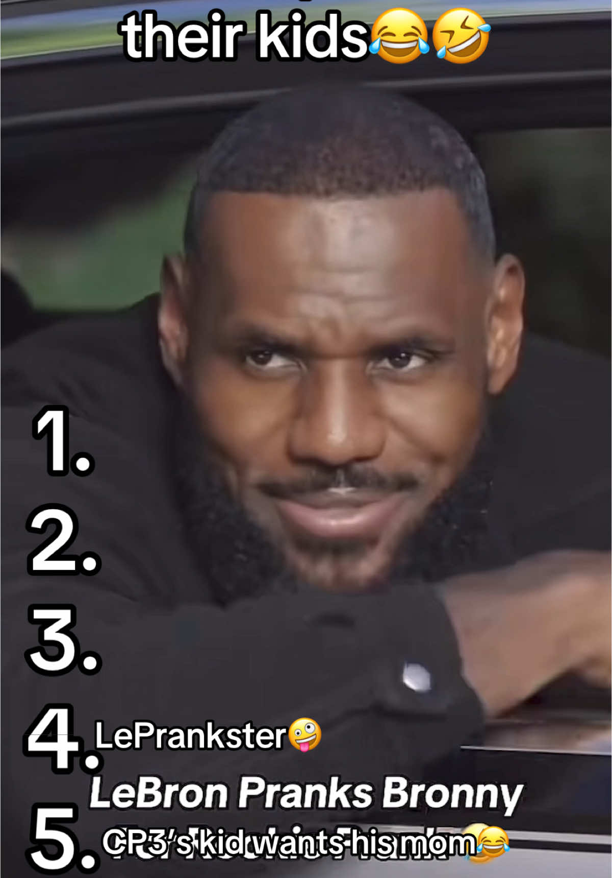 NBA Players with their kids😂🤣 #NBA #nbaedits #nbatiktok #cp3  #lebron #bronnyjames 