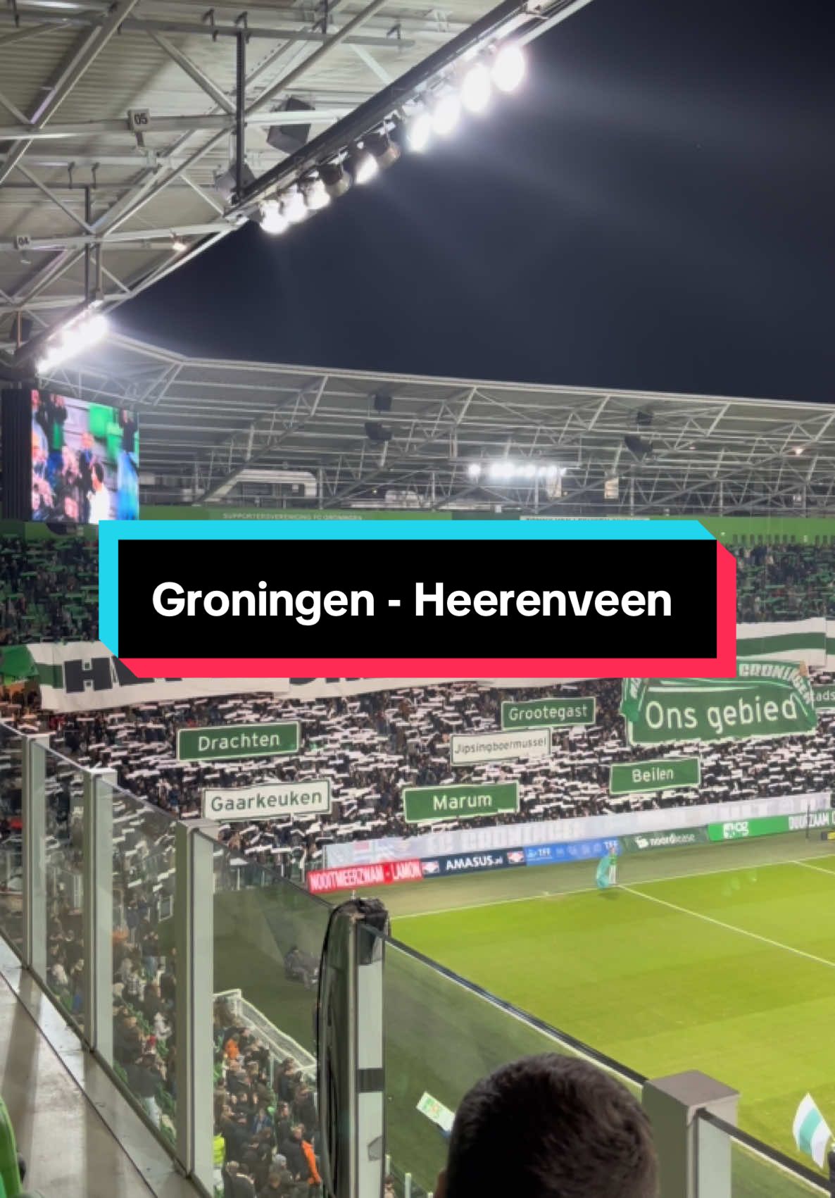 De derby van het noorden! 💚🤍 #derby #trotsvanhetnoorden #fcgroningen #grunn #voetbal #eredivisie #fcgrunn #derbyvanhetnoorden 