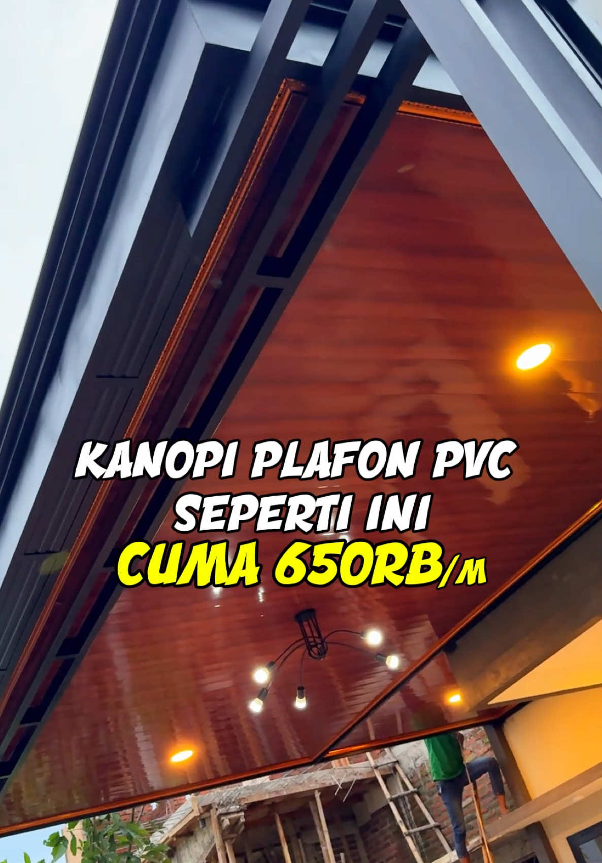 Kanopi plafon pvc 650rb/m #kanopiminimalis #kanopi #kanopiplafon #kanopiplafondpvc #tukanglas #bengkellas #kanopijombang #kanopikediri #kanopimojokerto #fyp 