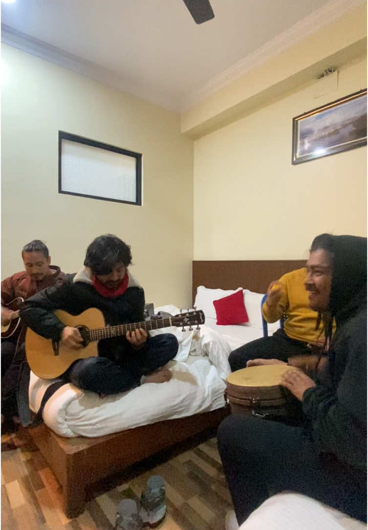 Acoustic version of furfuri. @Kuma Sagar @rojmanmaharjan1 @Roshan Bajracharya @Lakha_Babuu @Ram Dai @Aman Mali 