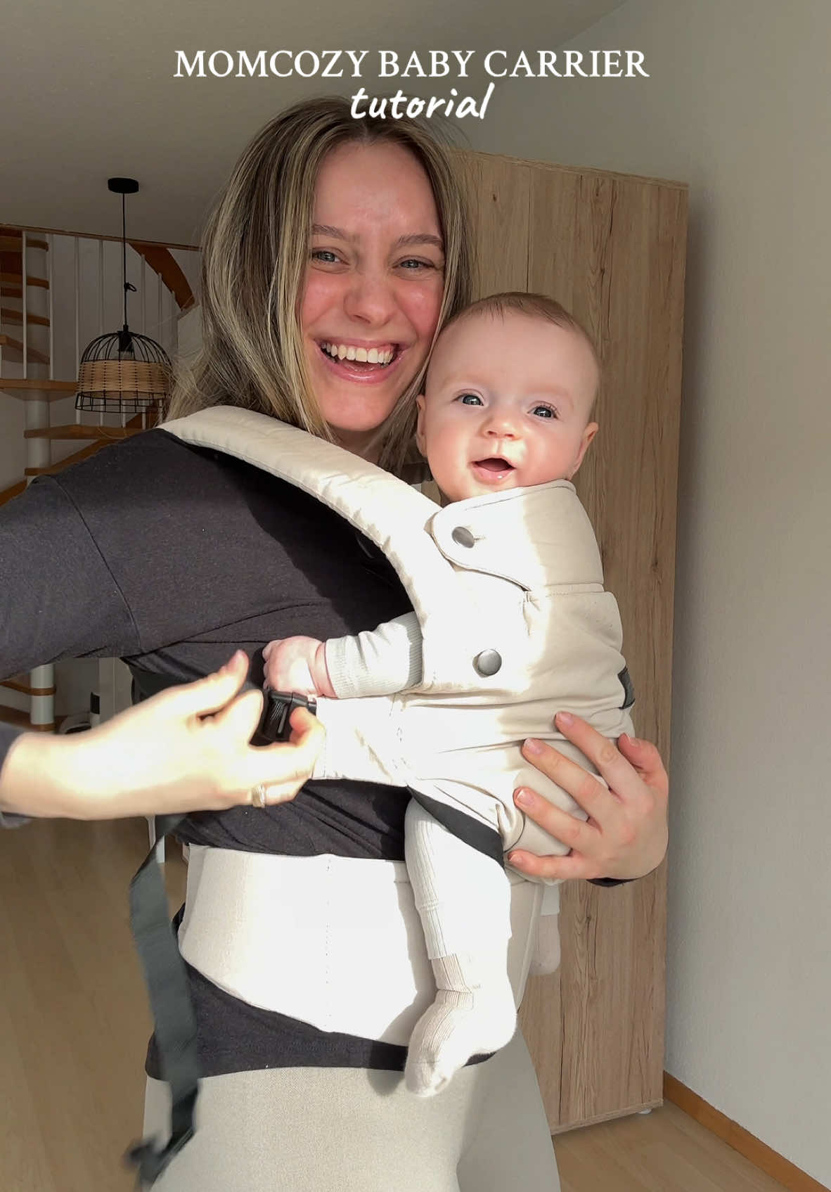 Finally found a baby carrier that’s easy to use! 😍🤍 Here's my step-by-step guide to keeping baby close and comfy while staying hands-free! 🫶🏻 Use the code “VANESSA20BC” for 15% off on @Momcozy Official !❤️ *gifted collaboration  #momcozy #babycarrier #momcozybabycarrier #babywearing #mamatiktok #sahm #babymusthaves 