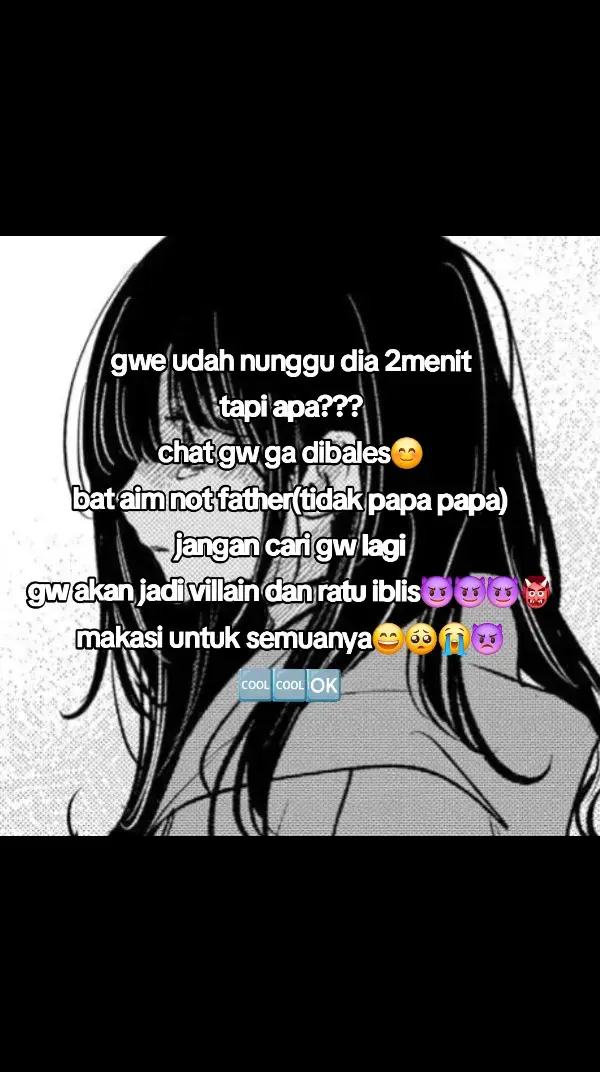 jangan cari gw lagi gw mau berubah menjadi vilain👿👿🥀🥀🥀 #fyp #viral #sad #sadgrils🥀 #sadending #crush #sadstory #sadboy #villain #sedih #xybca #fypdongggggggg #masukberanda #fypシ #animeedit #gipalok #jokes #pleasefyp #fypage #fyppppppppppppppppppppppp 