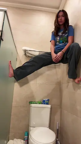 yall ever get so sad that you sit on your bathroom wall #relatable #mitski 