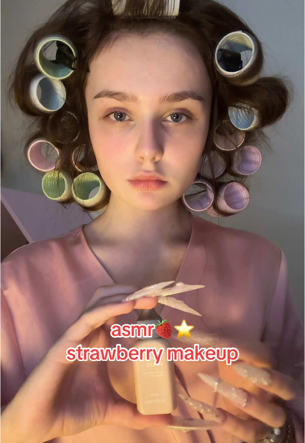 strawberry makeup🍓недоасмр #asmr #makeup #strawberrymakeup #асмр 