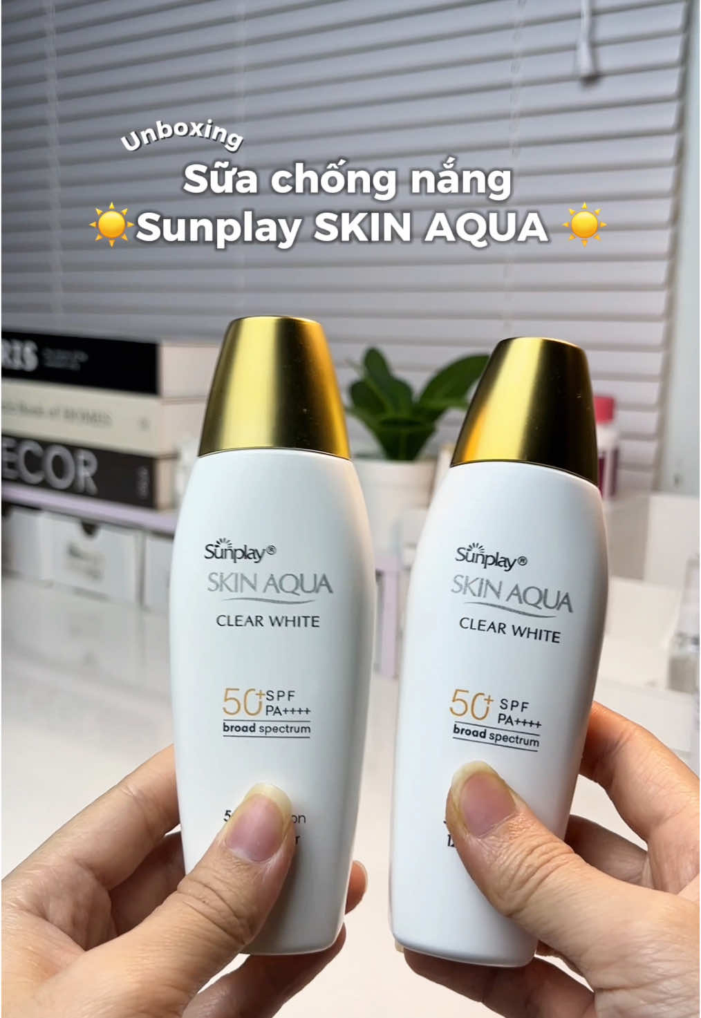 Sữa chống nắng chân ái của tuii #xuhuong #skinaqua #suachongnang #skinaquanapvang #kemchongnang #unboxing 