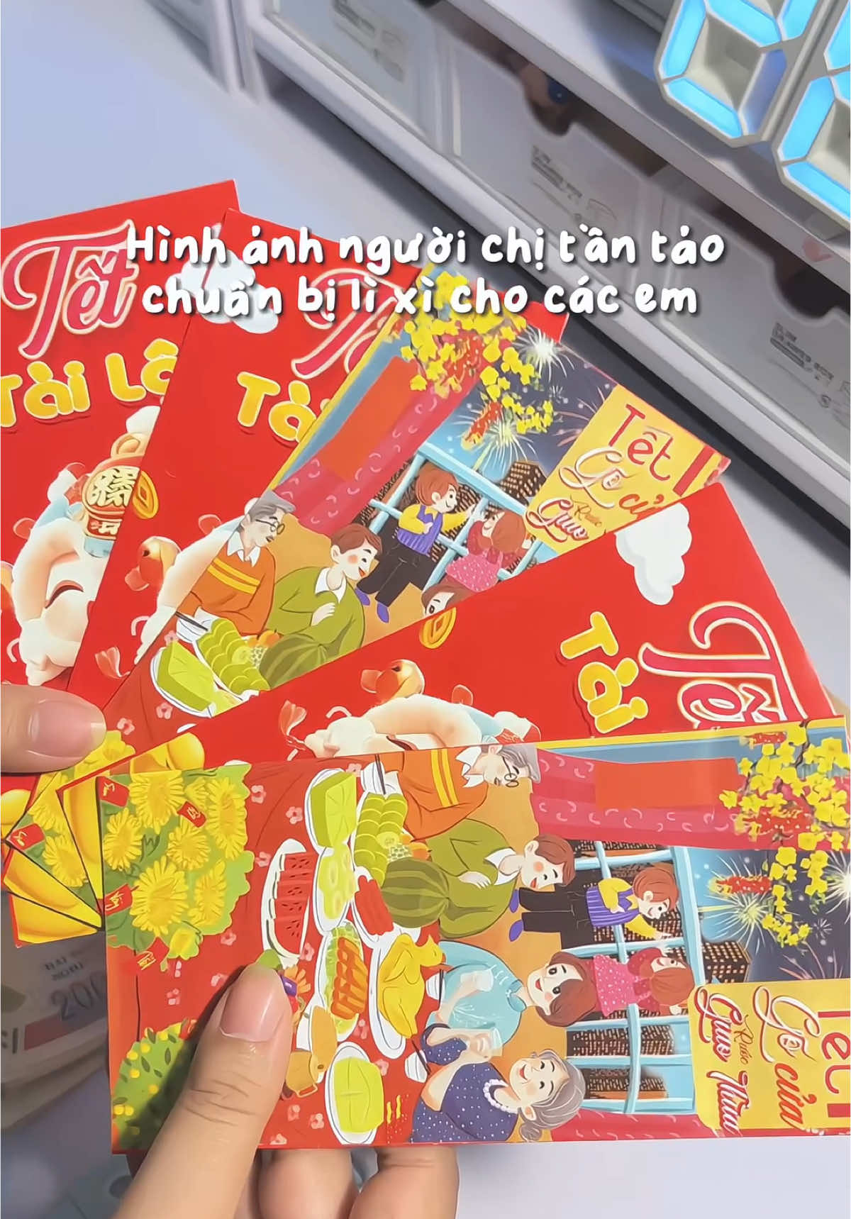 Mấy bà chuẩn bị lì xì đến đâu rùi🤔 #tet2025 #tetvuimoingay #unbox #tep #lixitet2025 