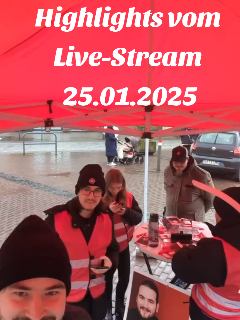 Highlights von unserem Infostand Live-Stream in Heinsberg. #NurMitLinks #AlleredenwirHörenZu #allewollenregierenwirwollenverändeen #Bundestagswahl #dielinke #dielinkekreisheinsberg #dielinkenrw #tik_tok #fyp #viral #bundestagswahl2025 #infostand 