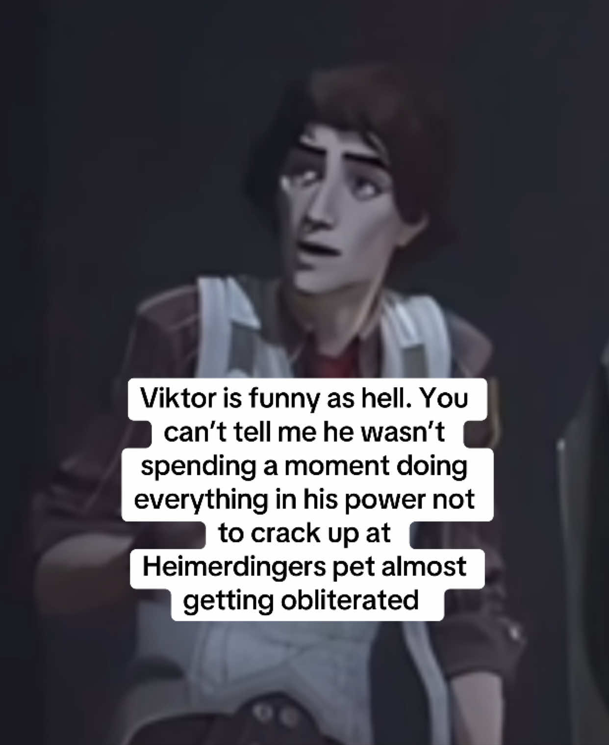 I saw that lip curl sir #arcaneseason1 #arcane #arcaneshow #arcaneseason2 #arcanenetflix #leagueoflegends #viktor #viktorarcane #jayce #heimerdinger 
