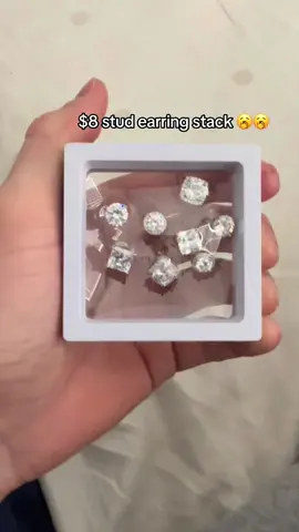 Sterling silver too 🥱#CapCut 8$ can't go wrong #earrings #earringslovers #aesthetic #silver #earringstack #studearrings #dimond #fashion #fashiontiktok #accessories #accessory #buynow #flashsale #cheap #TikTokShop #tiktokshopfinds #tiktokmademebuyit