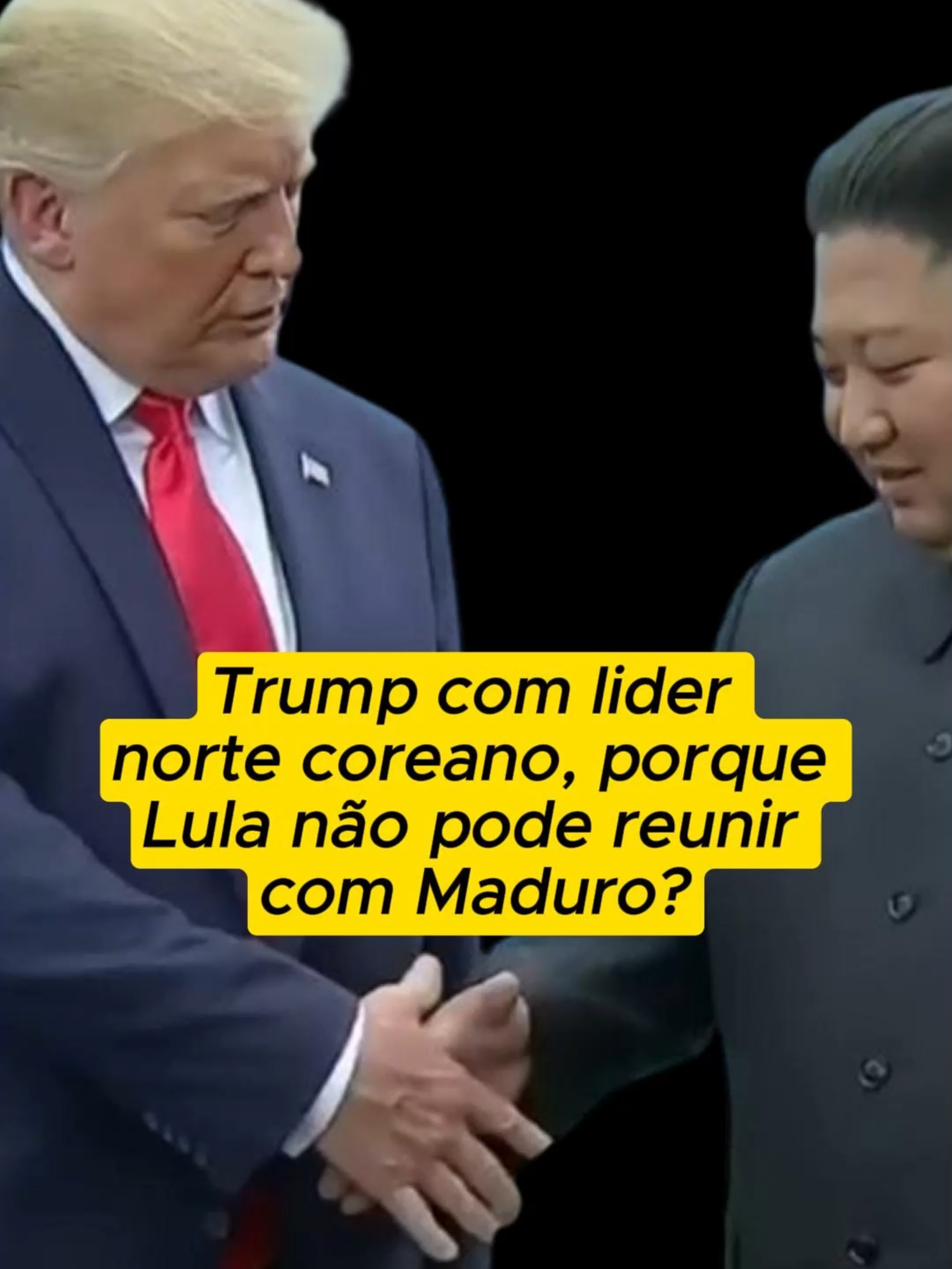 Trump se reúne com lider norte coreano! A pergunta que fica é, porque Lula não pode se reunir com Maduro da Venezuela ou qualquer outro lider ou governo de países do mundo #donaldtrump #reunion #encontro #lider #coreiadonorte #presidentelula #maduro #venezuela