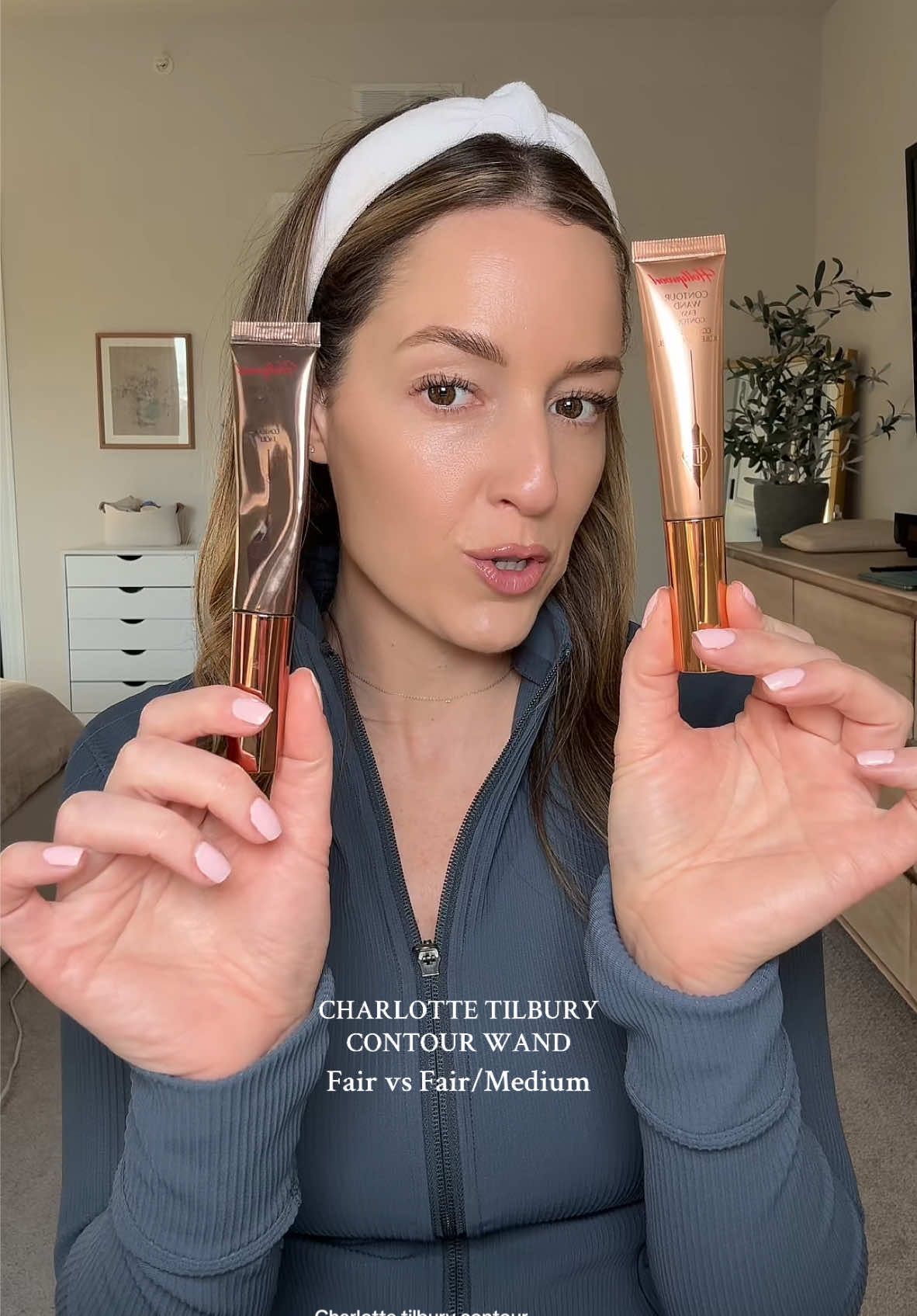 @Charlotte Tilbury contour wand new shade fair vs fair/medium✨ #countour 