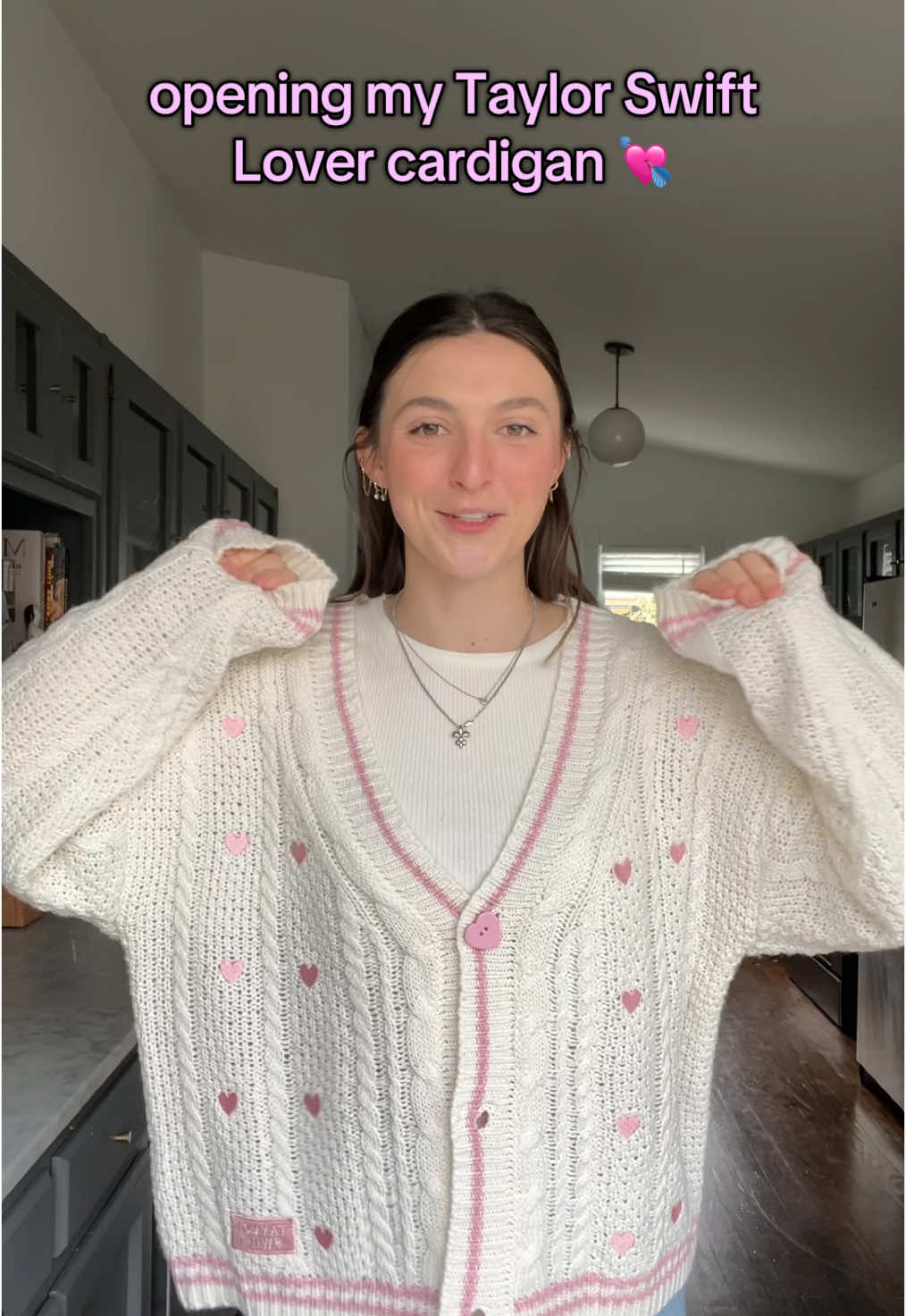 opening my Taylor Swift Lover cardigan 💘 #taylorswift #lovercardigan 
