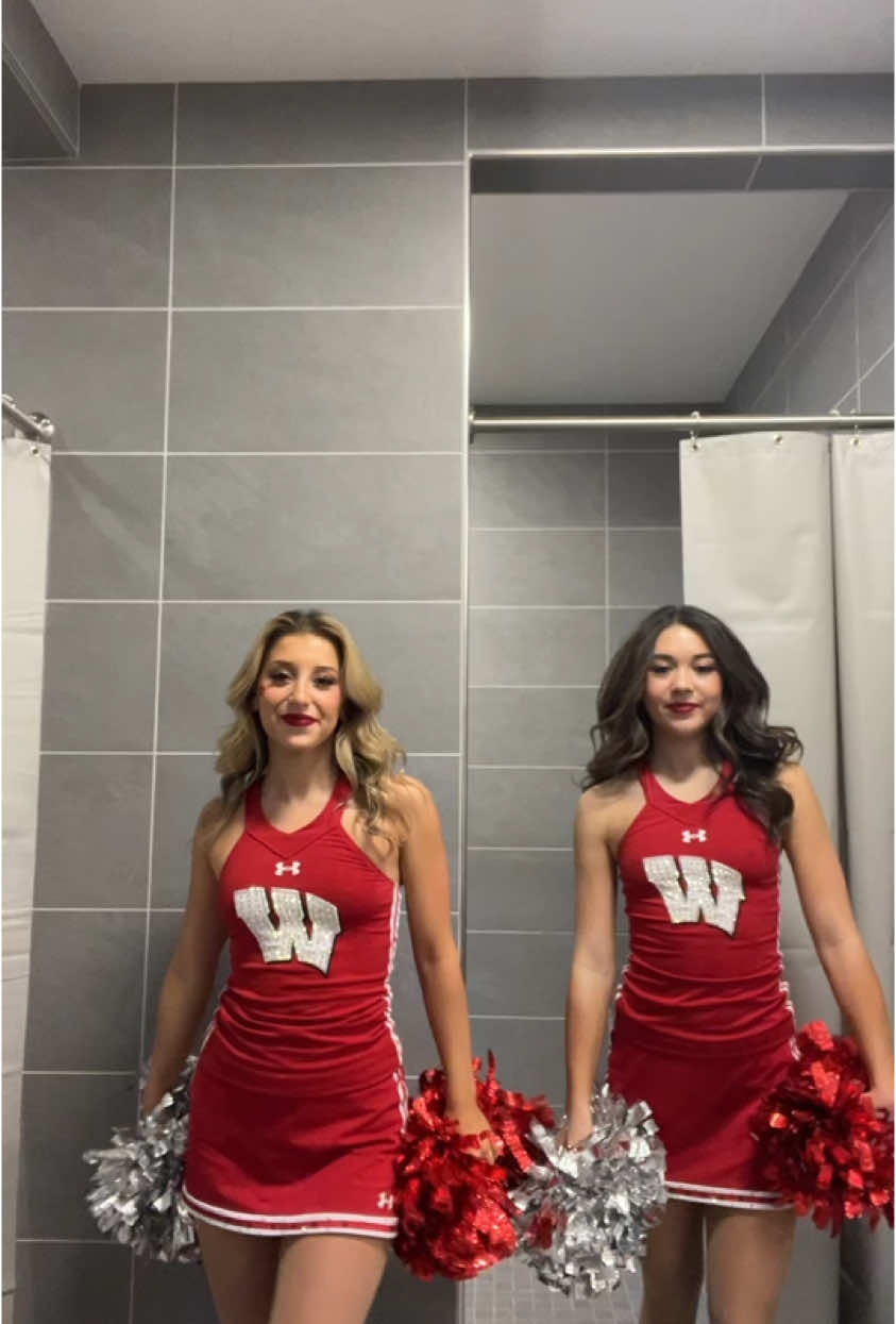 New locker room debut #wisconsin #danceteam #basketball #badgers #dance