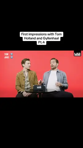First impressions with Tom Holland and Gyllenhaal Pt.4 | #tomholland #funnytiktok #jakegyllenhaal #spiderman #firstimpression #funnyy #fyp #fy #viral_video #interview 