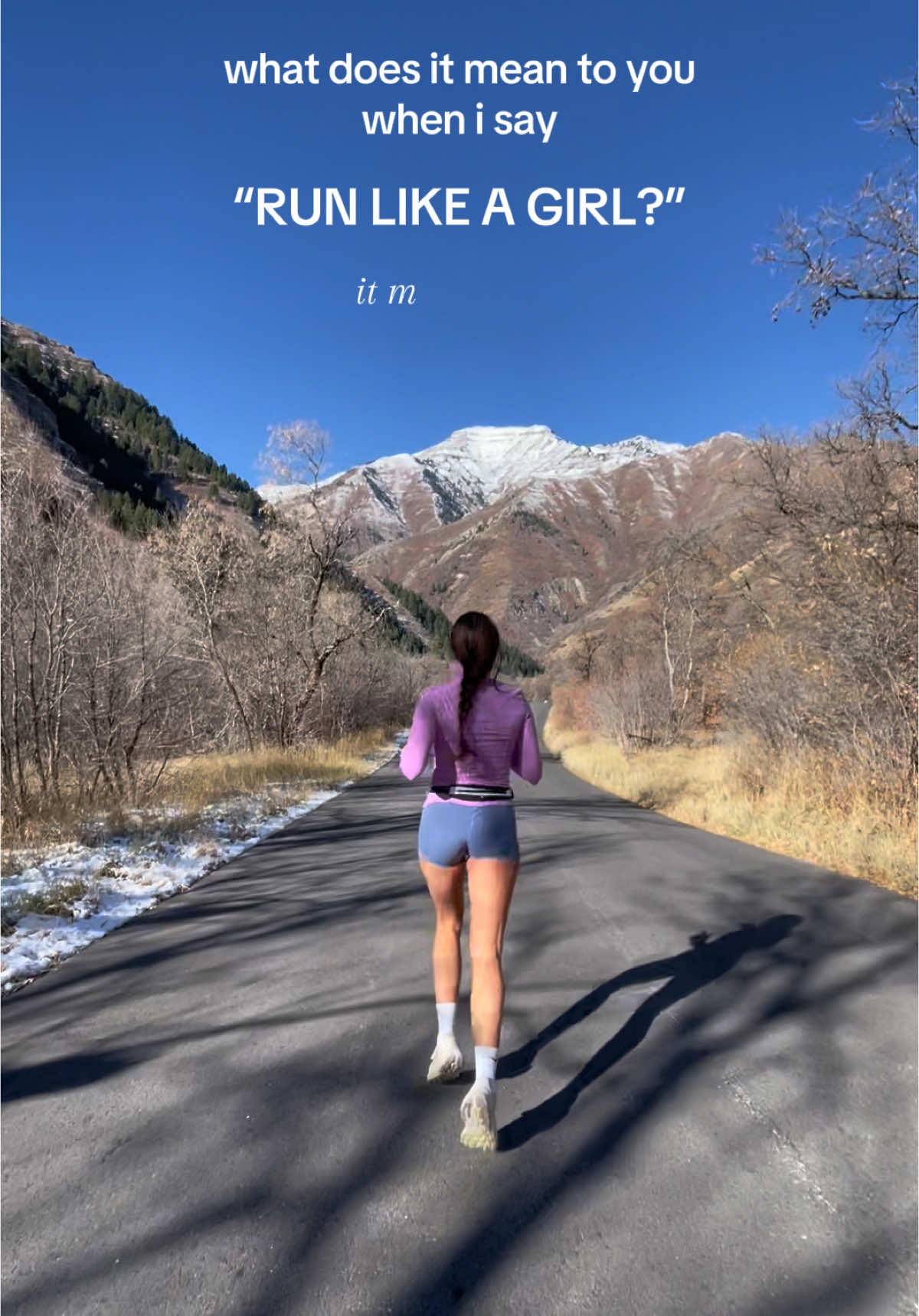 run like a girl. #fyp #Running #runner #runtok #marathontraining #runningmotivation 