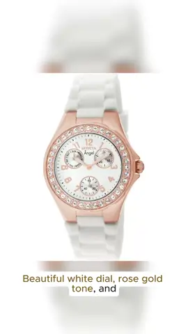 Invicta Women's 1646 Angel Jelly Fish Crystal Accented White Dial Watch#smartwatch #womenswatches #menswatch