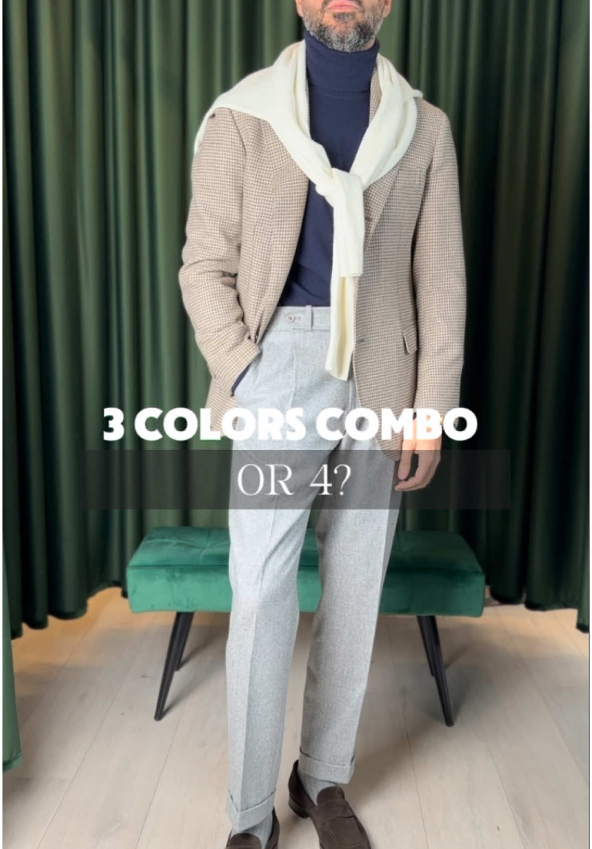 3 colors combo  #asmr#outfit#luigilauro#menstyle#modamasculina#modaentiktok#styletips 