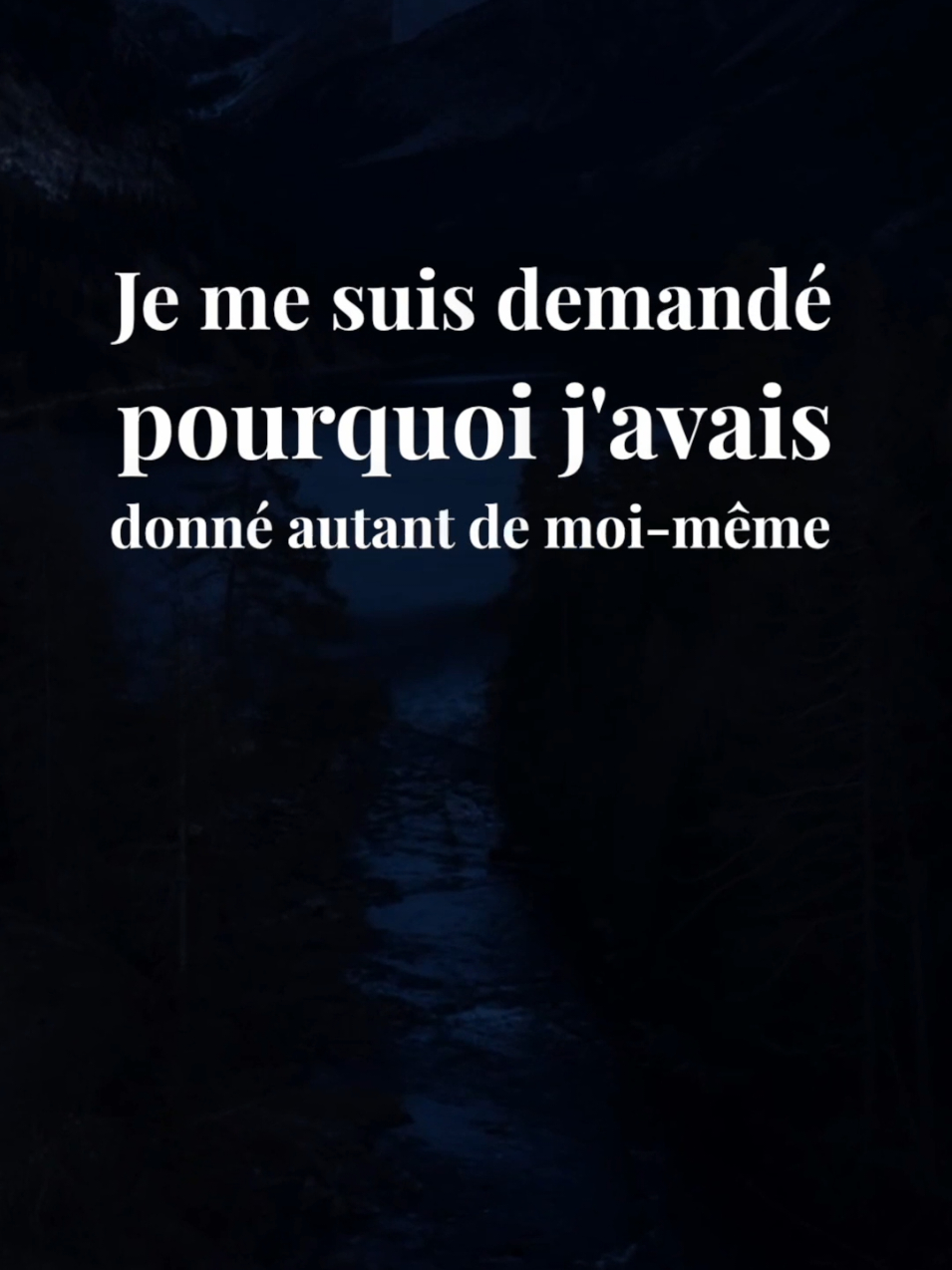 Je parle de la façon dont j'ai donné beaucoup de moi-même à quelqu'un qui ne le méritait pas, ce qui m'a fait ressentir de la colère et des doutes sur ma propre valeur. J'ai fini par réaliser que j'avais ignoré des signes et refoulé des doutes, mais que l'amour peut parfois nous aveugler. Cependant, j'ai finalement dû faire face à la vérité, aussi douloureuse soit-elle, et j'ai compris que je méritais mieux. Alors je me suis décidé à me relever et à me reconstruire, en me promettant de ne plus donner mon cœur à quelqu'un qui ne sait pas le chérir. #rencontre #adieux #amour #séparation #espoir #persévérance #connexion #solitude #acceptation #reconstruction #sentiment #couple #jetaime #relation #coeurbrisé #amoureux #monamour #rupture #famille #Avectoi #mavie #promesses #geste #quotidien #patience #compréhension #sincérité #tendresse #douceur #bonheur #triste #manque #positive #mindset #authentic #focus #progress #Ignore #perseverance #failure #vérité #motivation #fierte #success #sensible #sagesse #karma #avenir #developpementpersonnel #leçondevie 