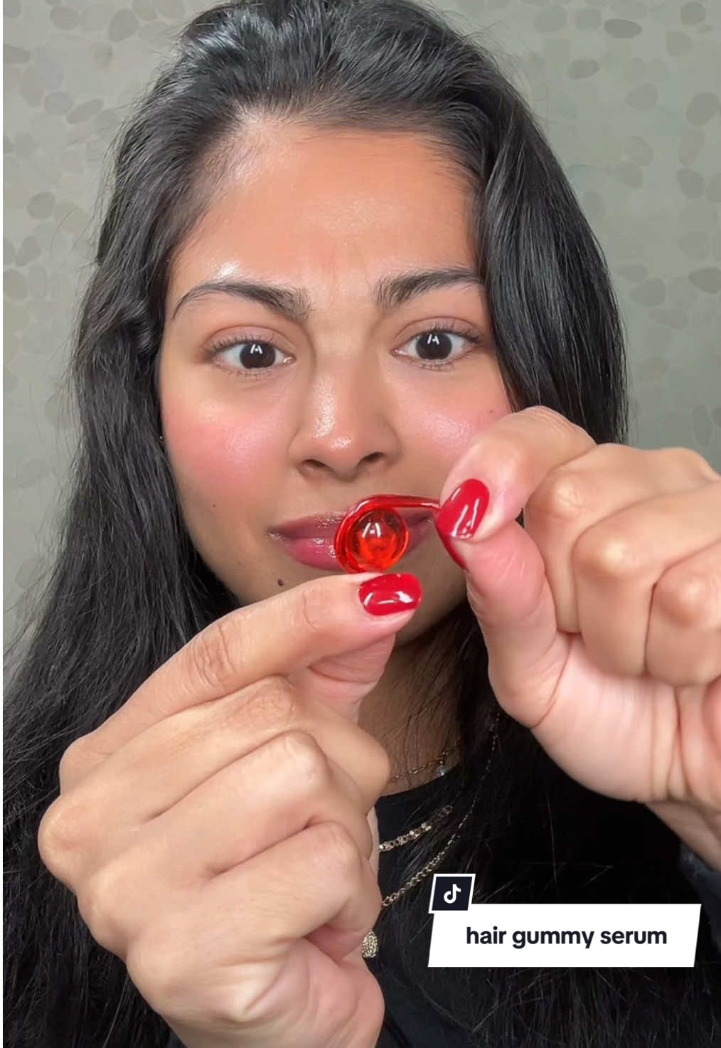 forbidden gummies 😅 #hairvitaminserum #shinyhair #hairserum #hairserumviral #hairtututorial #hairvitamin #beautytip #hairtip 