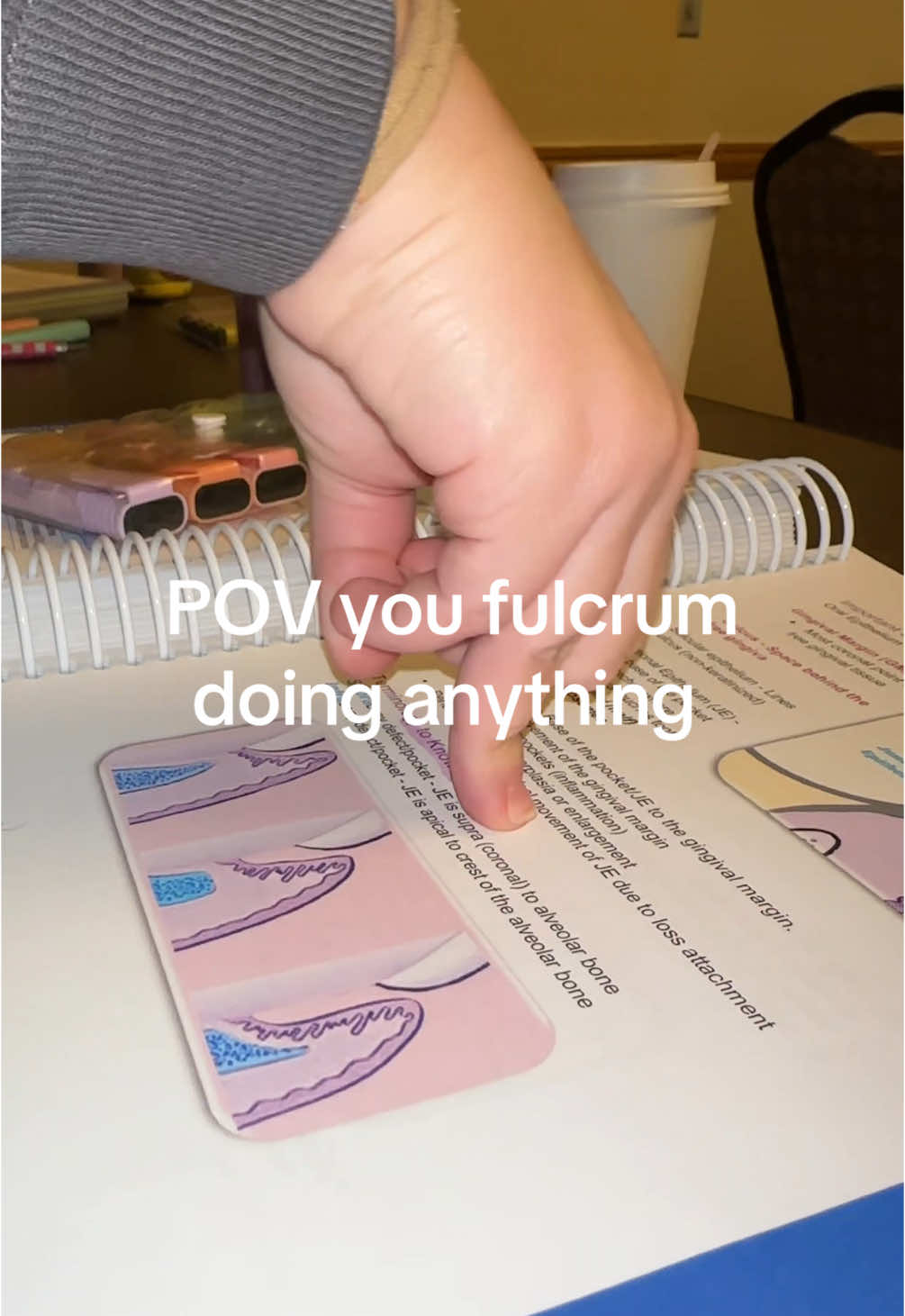 @dhsboardreview highlighting with a strong fulcrum is essential for passing your boards 🥸🦷👩‍🏫✏️🎒#dentalhygienestudent 
