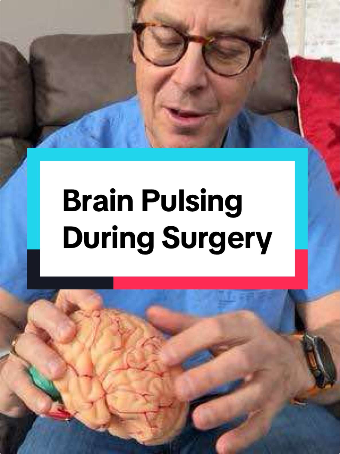 As a neurosurgeon, something I think people don’t realize is that the brain 🧠 actually pulses while you are performing brain surgery! #doctor #surgeon #brain 