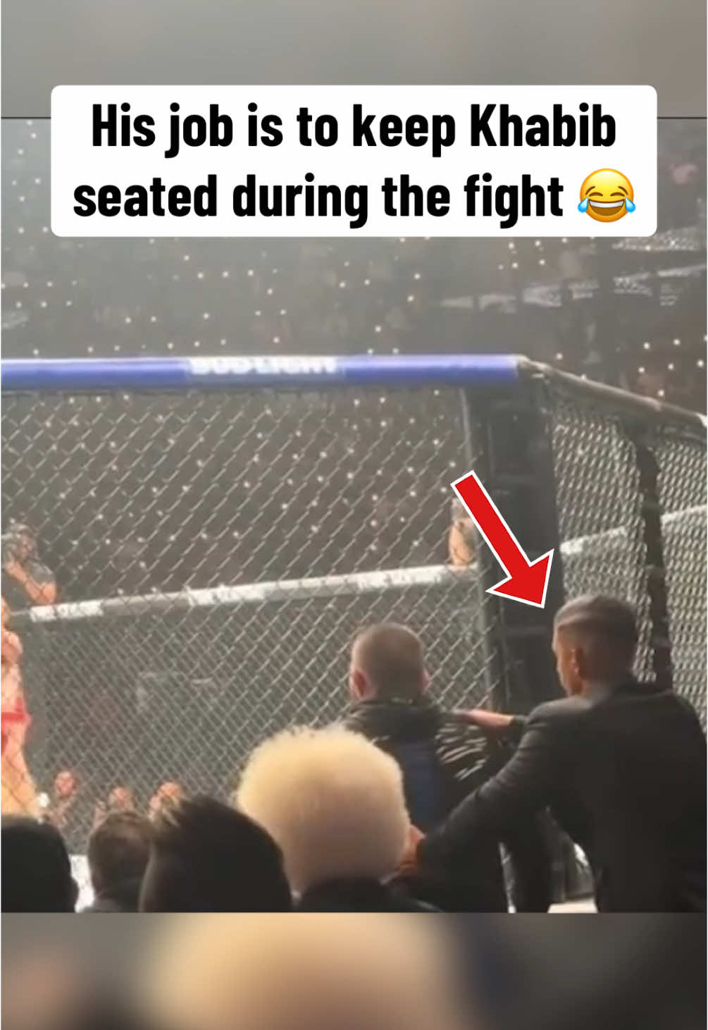 Would you want this job? 😅 #UFC #mma #khabib #coach #lol (via nabeeelchi/IG)