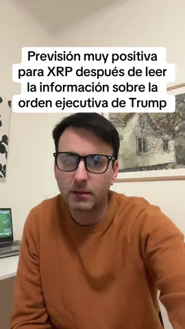 Ha noticias muy muy positivas para XRP después de leer la información sobre la orden ejecutiva sobre crypto de Trump. Algunos de los detalles van a aportar mucha liquidez a las blockchain como la de XRP. La semana que viene os vengo con los cambios estratégicos que voy a hacer en mi cartera. Recordad es mi inversión, mi opinión personal, no es consejo financiero. Y sobre todo doy servicio financiero y nunca te pediré que hagas nada con tus cripto. Cuidado con los perfiles falsos.