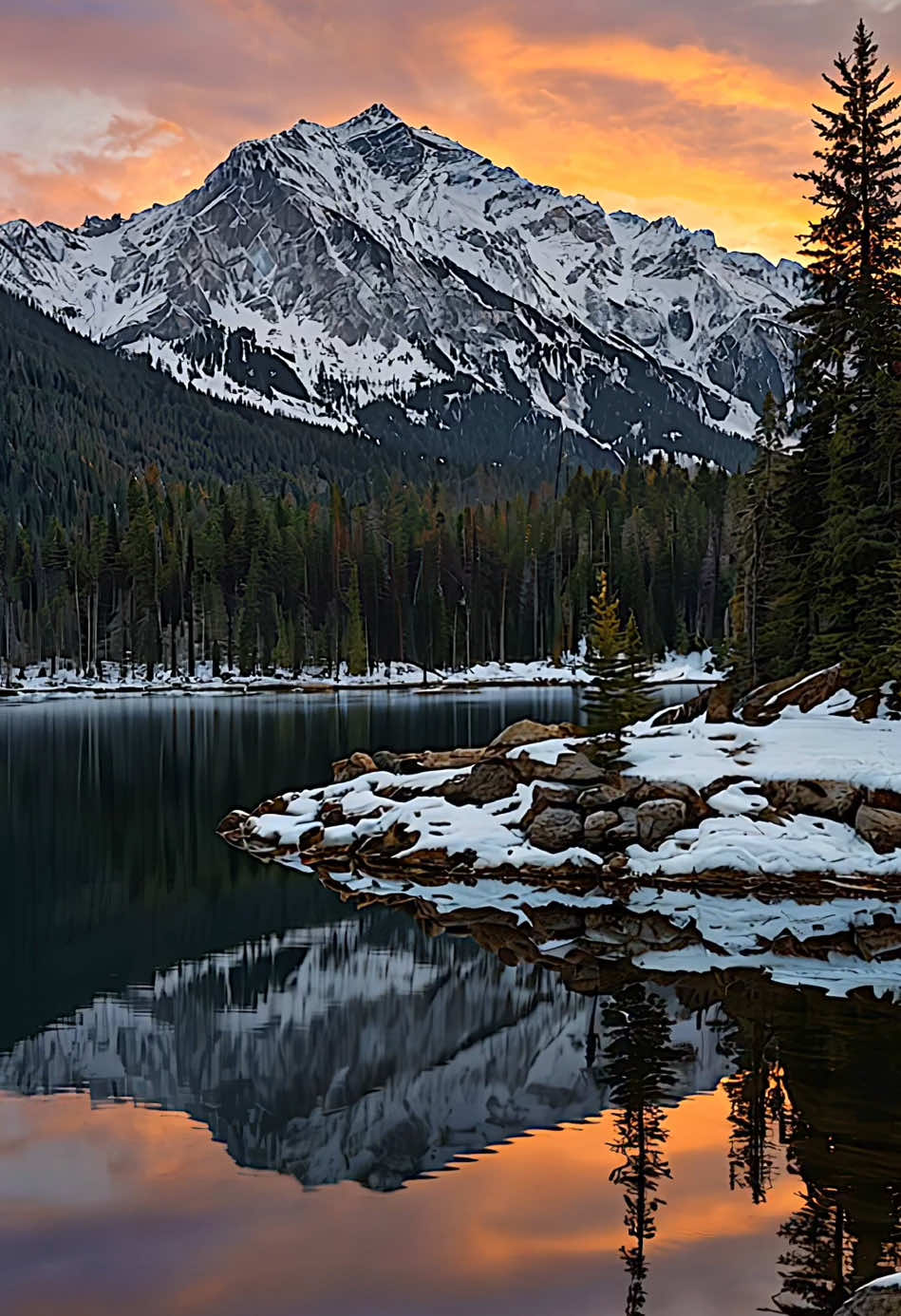 Winter mountain landscape #fyp #foru #foruyou #beautiful #positivevibes #feelinggood #beautifuldestinations #mood #moody #aesthetics #aestheticvideos #relax #relaxing #relaxation
