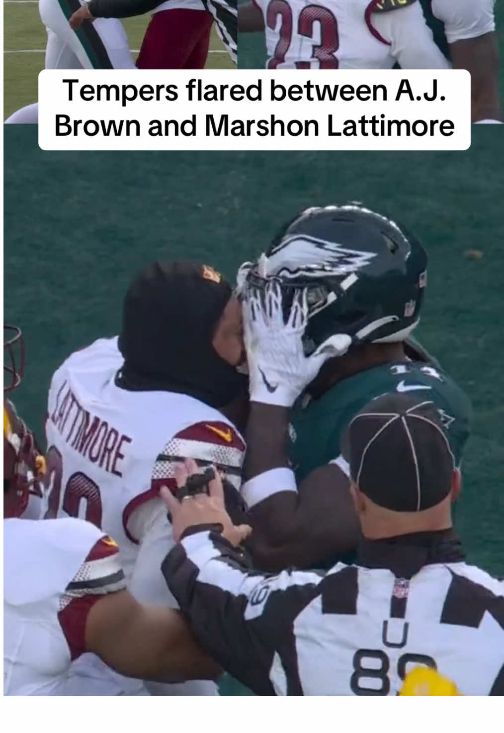 Lattimore was called for unnecessary roughness (📺  FOX) #nfl #football #eagles #commanders 