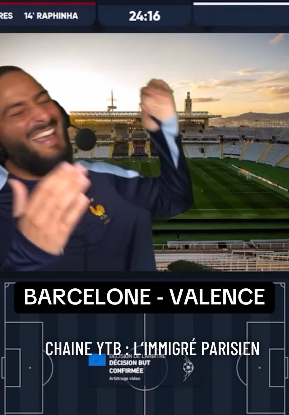 BARCELONE 7 - 1 VALENCE RÉACTION DE L'IMMIGRÉ PARISIEN #pourtoi #foryou #fyp #fypツ #Barcelone #Barca #Barcelona #Valence #valencia #BARVAL #foot #football #buts #immigreparisien #limmigreparisien