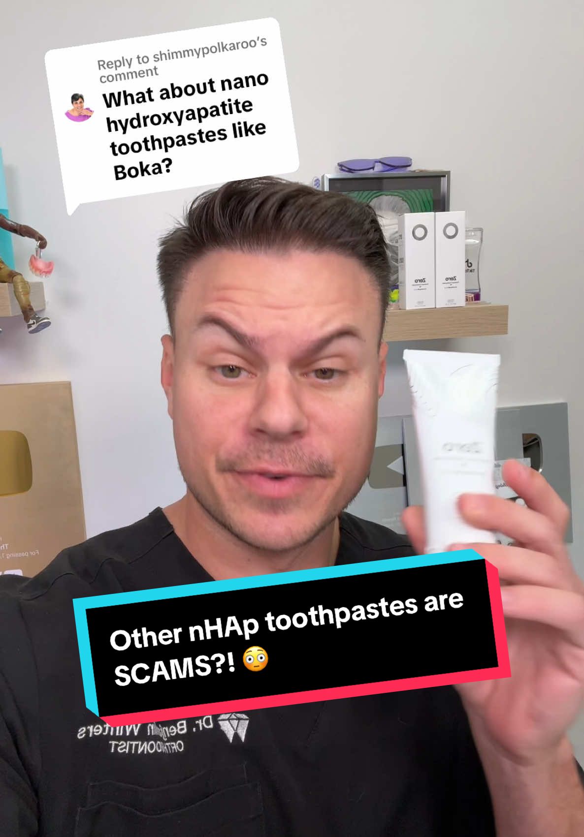 Replying to @shimmypolkaroo it’s the truth… there’s a lot of companies lowering the quality of their products to offer you a cheaper price but unfortunately that means you’re paying more for nothing! Make sure you get an ACTUAL 10% nHAp toothpaste formulated by yours truly! @The Bentist / Orthodontist 🦷 and have the best teeth of your life! I promise you’ll never use another toothpaste ever again! ⭐️😄 #nhap #toothpaste #whiteningtoothpaste #teeth #oralhealth #nanohydroxyapatite 