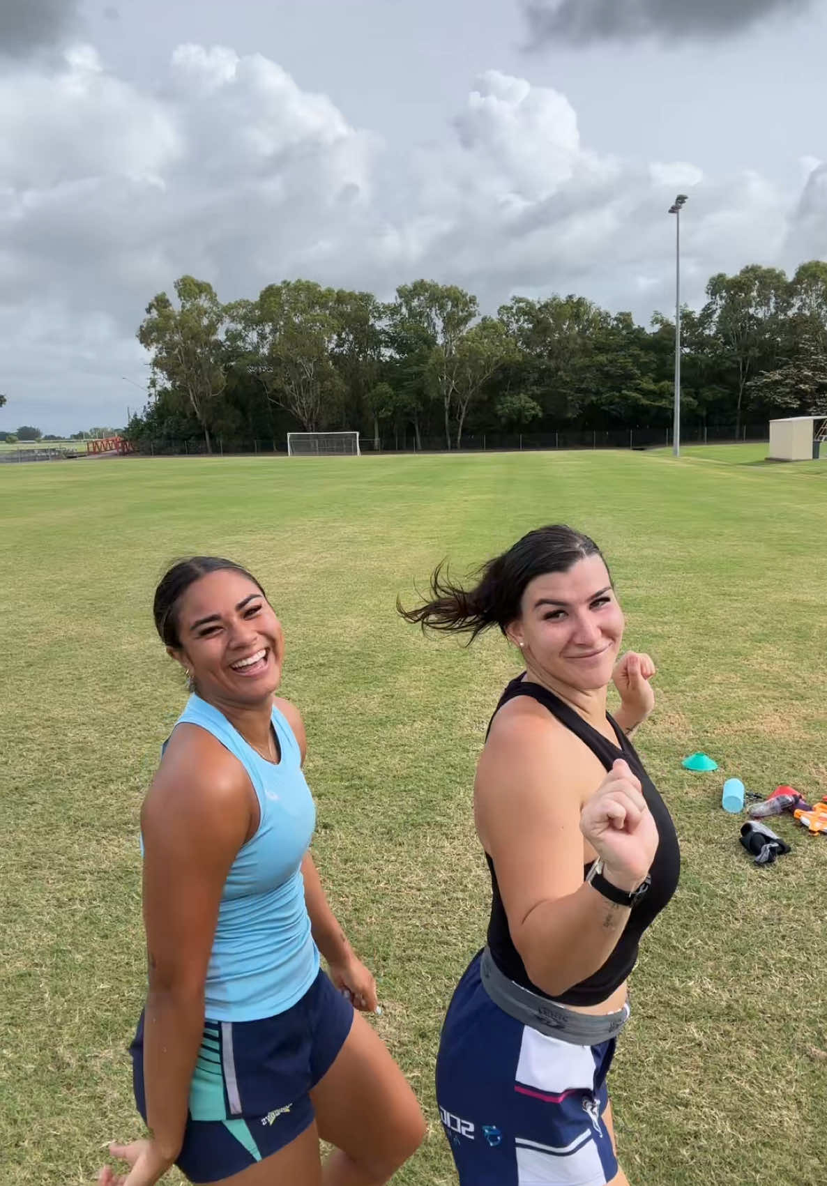 Post field session TikTok’s  Mind the sweat staches and facials 🫣 @Mon 