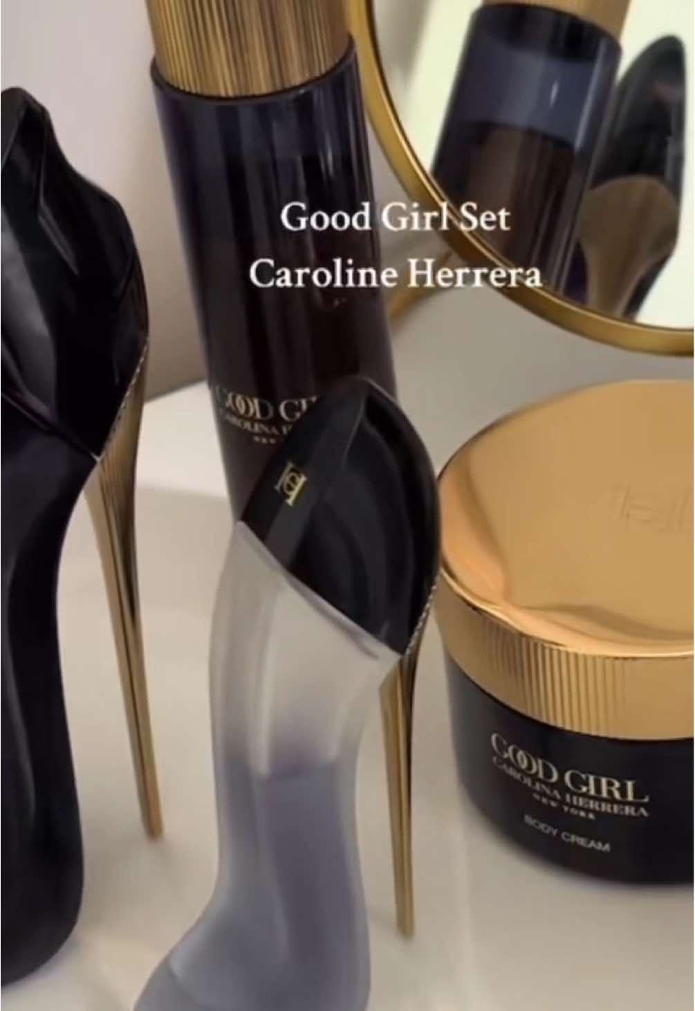 Isso aqui é elite de uma mulher verdadeiramente cheirosa 😏 #goodgirl #carolinaherrera #goodgirlset 