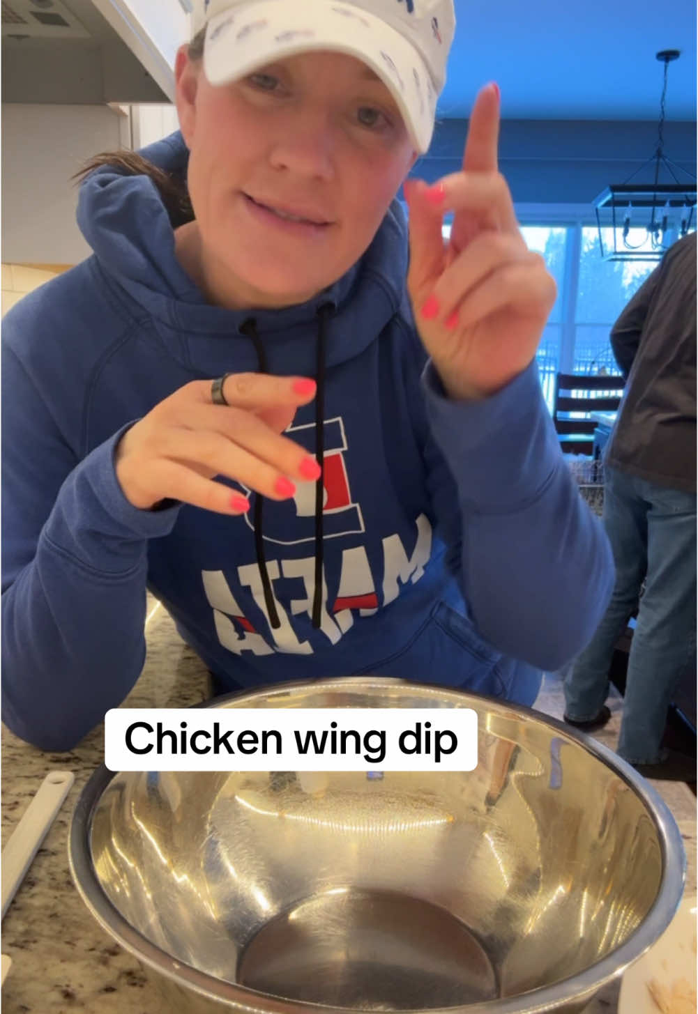 4 ingredient Chicken Wing Dip!! #chickenwingdip #tostitoes #SuperBowl #superbowlsnacks 