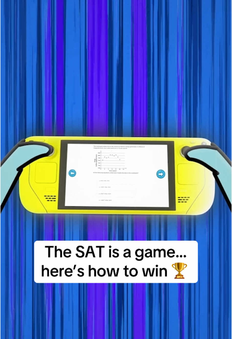 The SAT is a game… here’s 1 strategy to help you win 🏆  #satprep #digitalsat #digitalsathacks#satmath #satreading #sattestprep #highschoolparents #psatprep #psat #collegeadmissions 