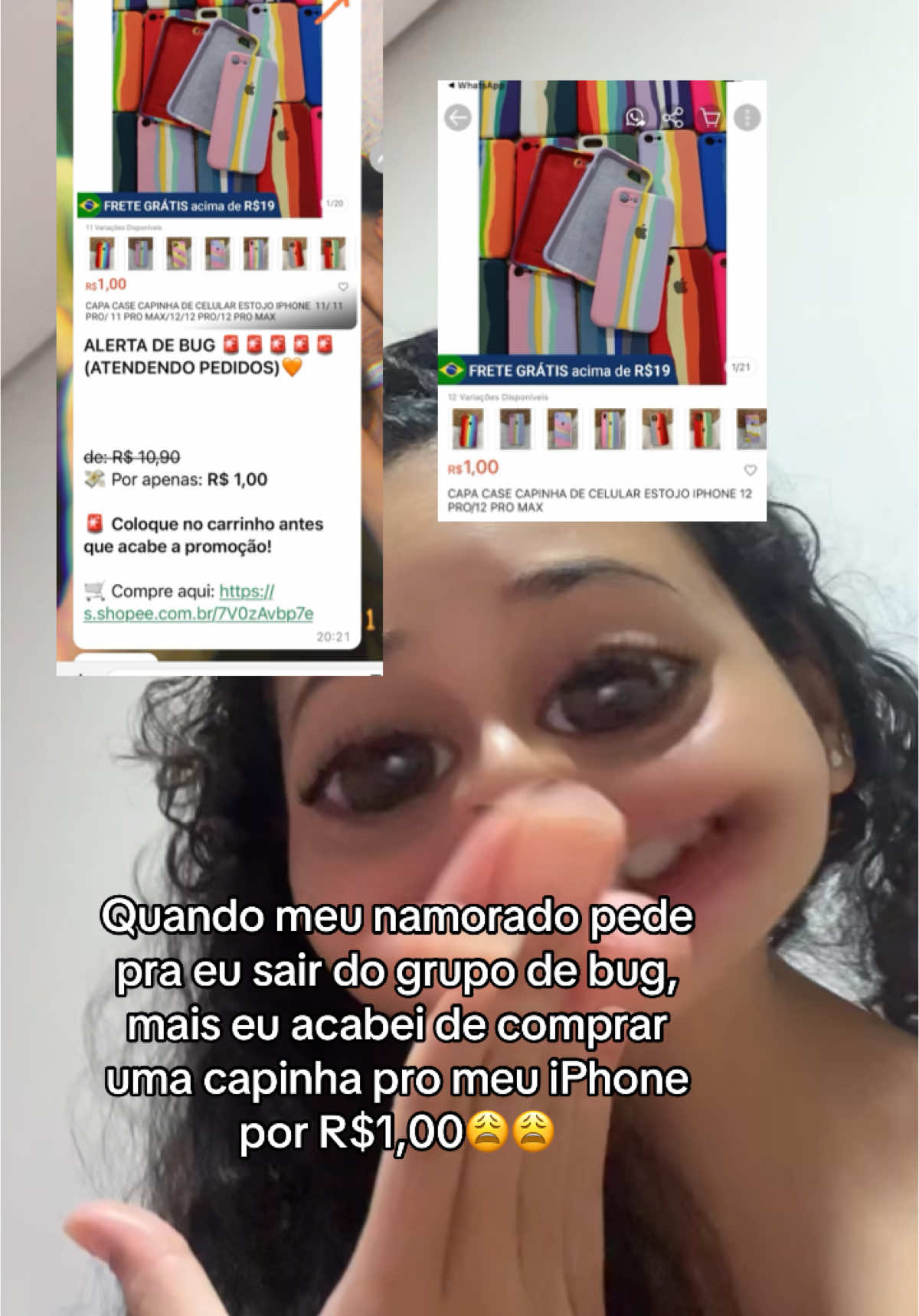 Aí n dá né meu amigo😂 ainda está disponível meninas #promocao #grupo #bug #shopee 