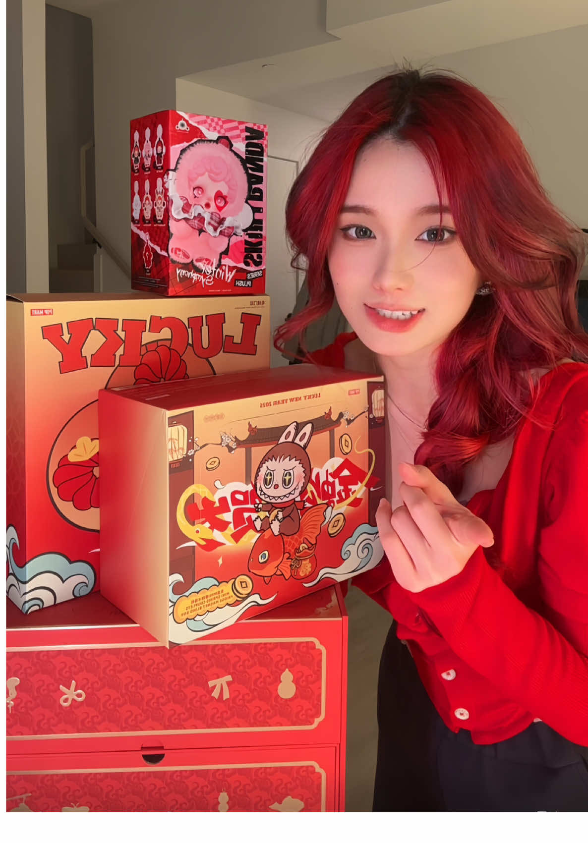 *UNBOXING* Celebrating spring festival with @POP MART 🏮 #POPYOURLUCK #POPMART #unboxing