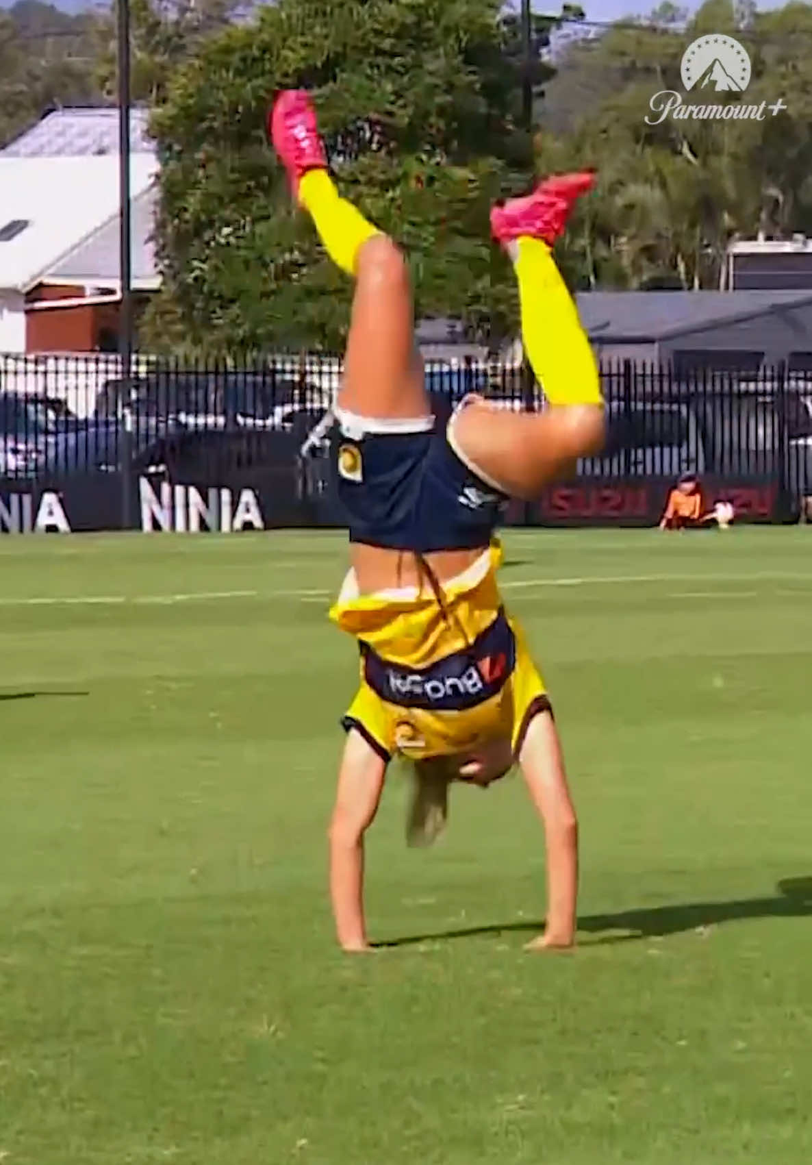 Football, AFL, Gaelic Football… now Gymnastics for Sarah Rowe? 🤸‍♀️ #CCMFC #Football #WomenInSport #ALeague