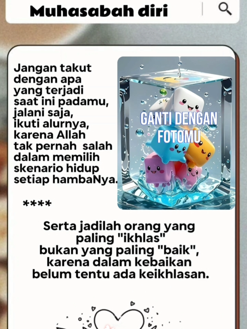 Muhasabah diri #CapCut #doa #statusharian #motivasi #quotes #storyfm24 