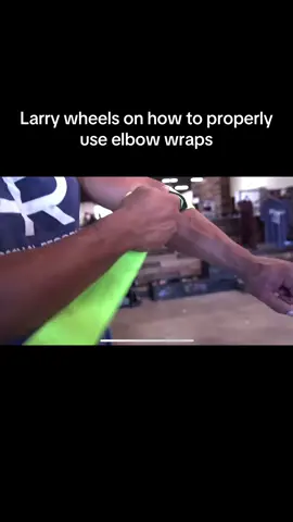 These elbow wraps are a game changer!#larrywheels#lifting#tiktokshop  