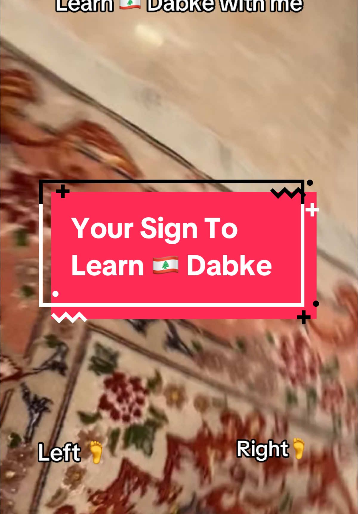 Tutorial of my viral dabke video 🇱🇧 your sign to get up and learn #dabke yalla🕺