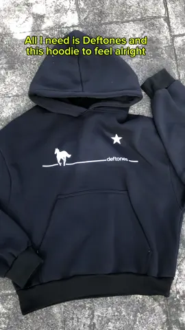All I need is Deftones and  this hoodie to feel alright #deftones #deftonesfan #deftonesenjoyer #deftoneshoodie #hoodie #rock #metal #trendingvideo 
