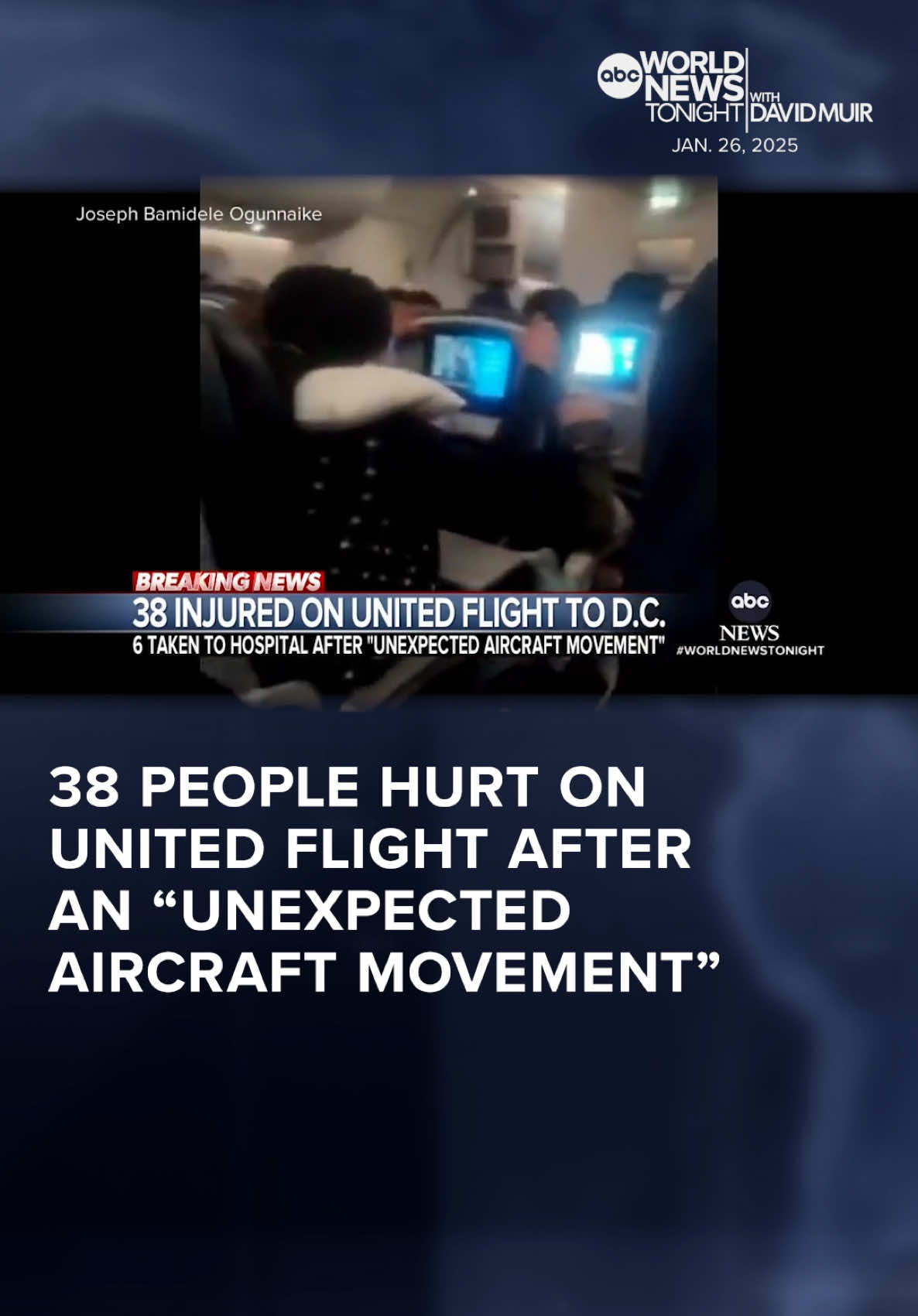 At least 38 people were hurt on a United flight after it experienced what officials are calling 