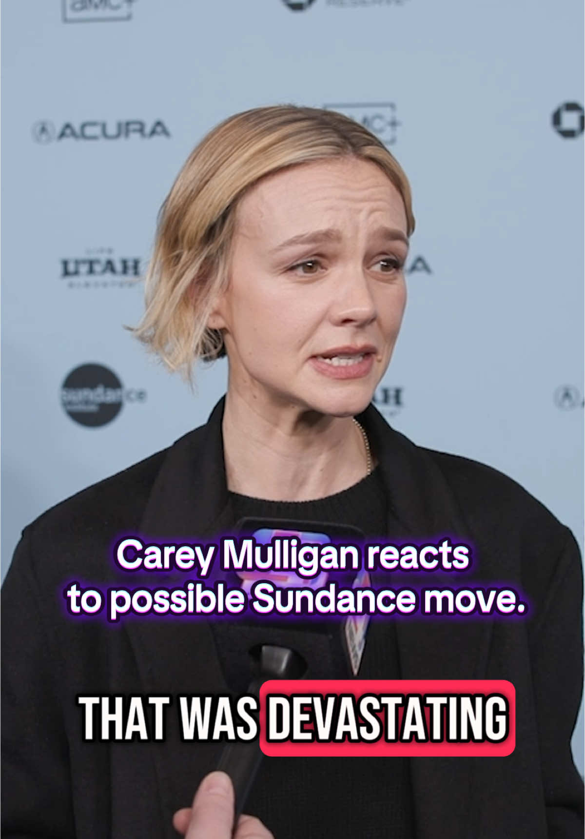 Carey Mulligan talks about the possible change of home for Sundance, give her tips on how to navigate the festival! #careymulligan #sundance #sundancefilmfestival #sundance2025 #utah #redcarpet #celebrity #theballadofwallisisland 