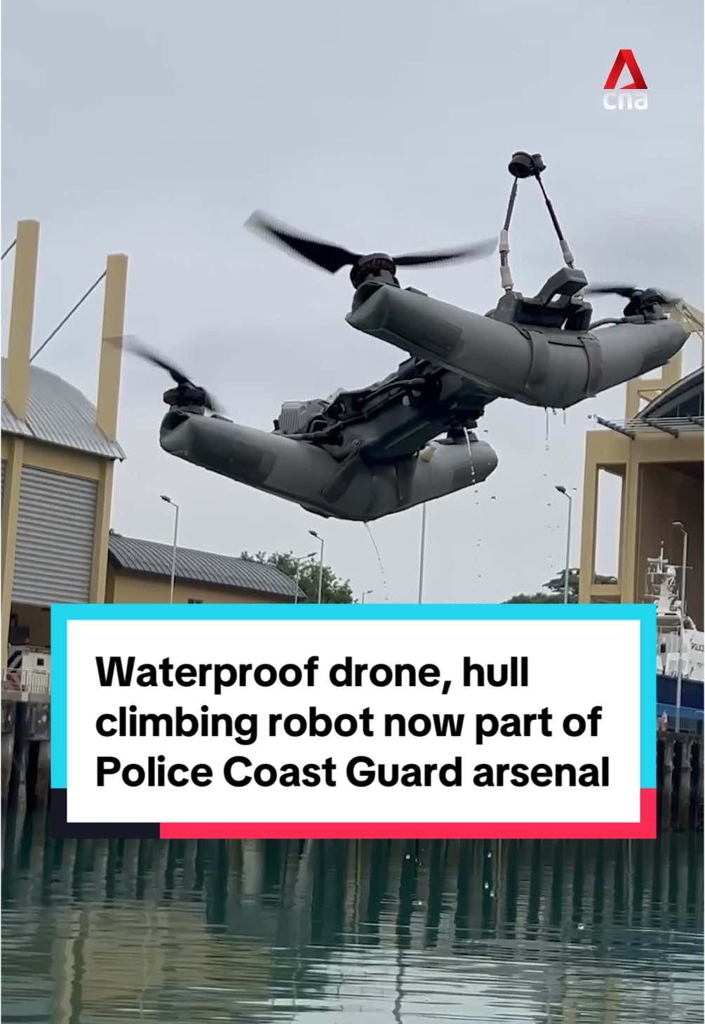 The SPYDER robot and Diodon drone are two new additions to the Singapore Police Coast Guard's arsenal. Here's a look at how they work. #sgnews #singapore 