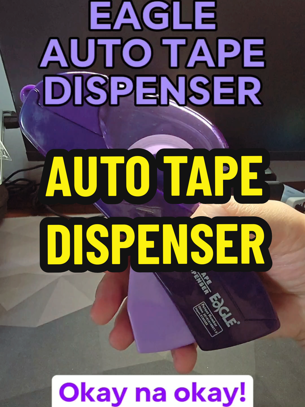 Hindi na mahihirapan kumuha ng tape ang anak mo using this Auto Tape Dispenser ng Eagle. #tapedispenser #automatic #tape #dispenser #eagle 