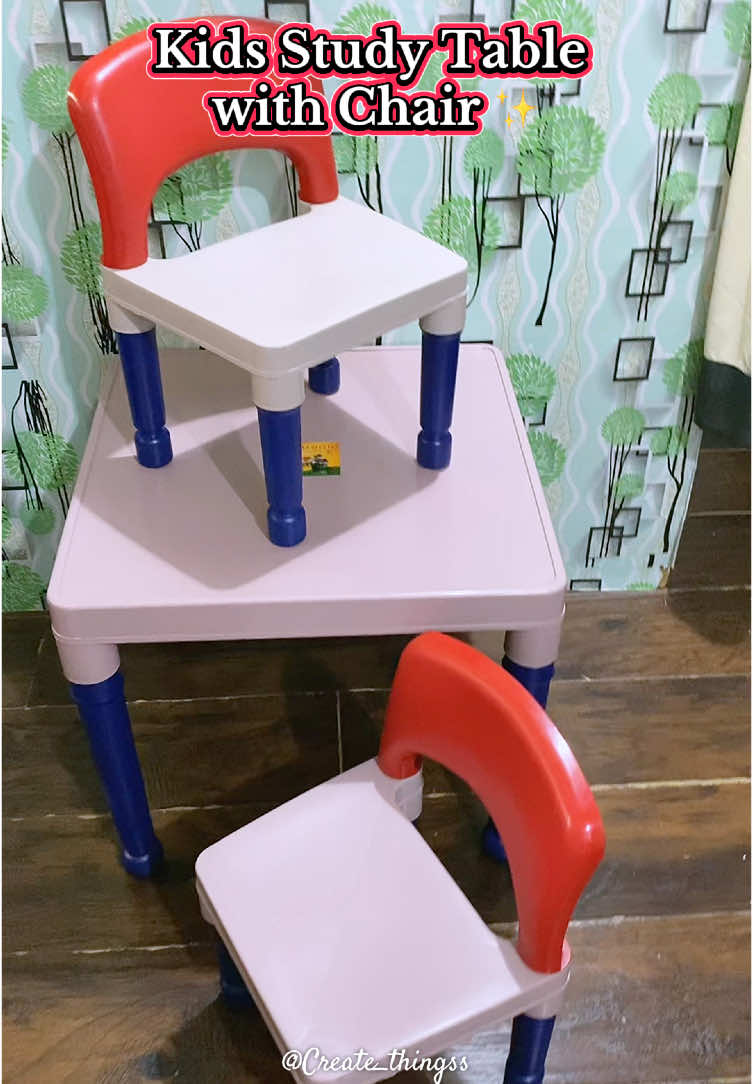 Study table and chair for kids.  #studytable #studytableforkids #tableandchair #set #forkids #fypp 