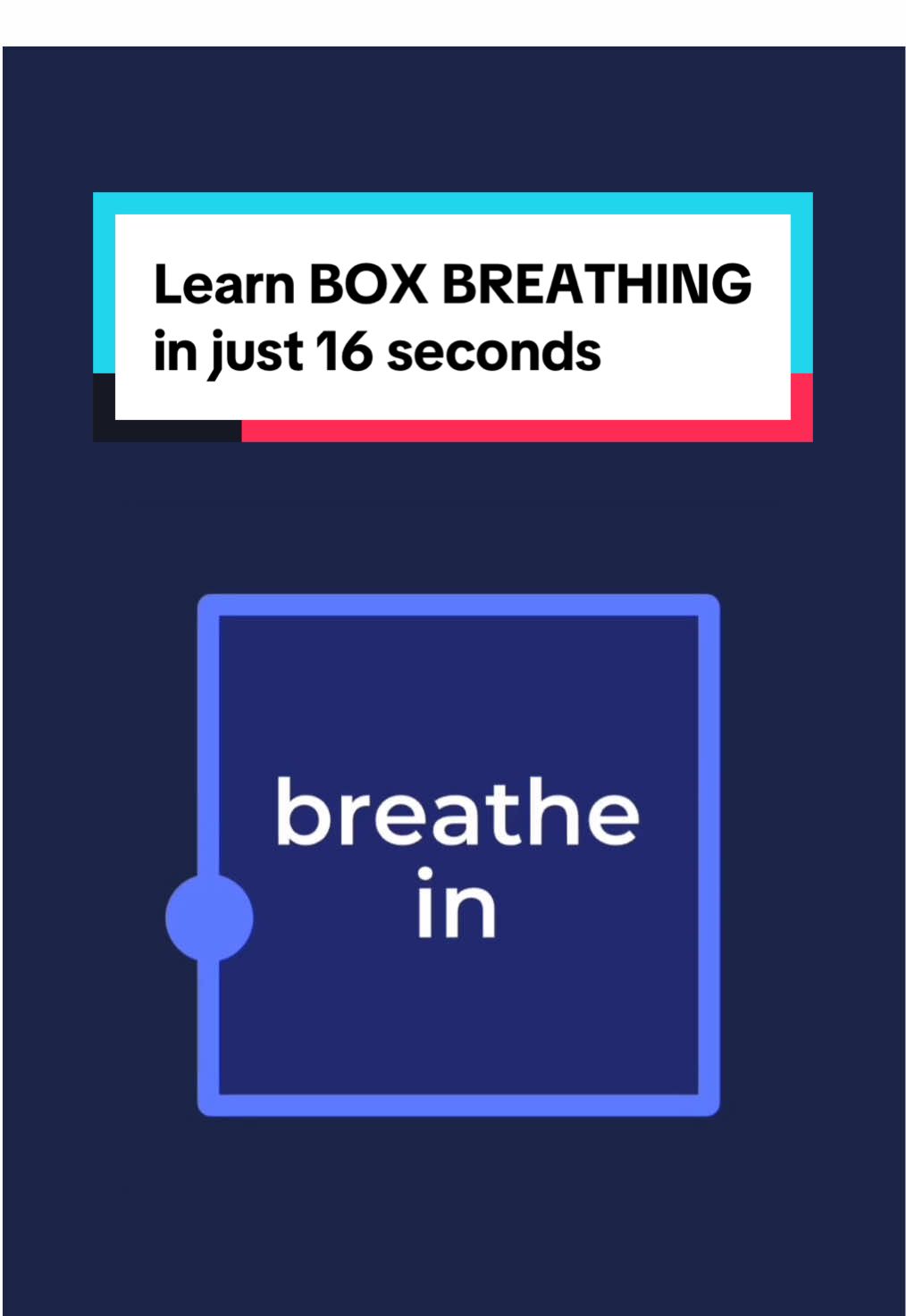 Learn box breathing in just 16 seconds 🙏♥️ #boxbreathing #breathingexercises #relaxation #breathingtechnique #calm #fyp
