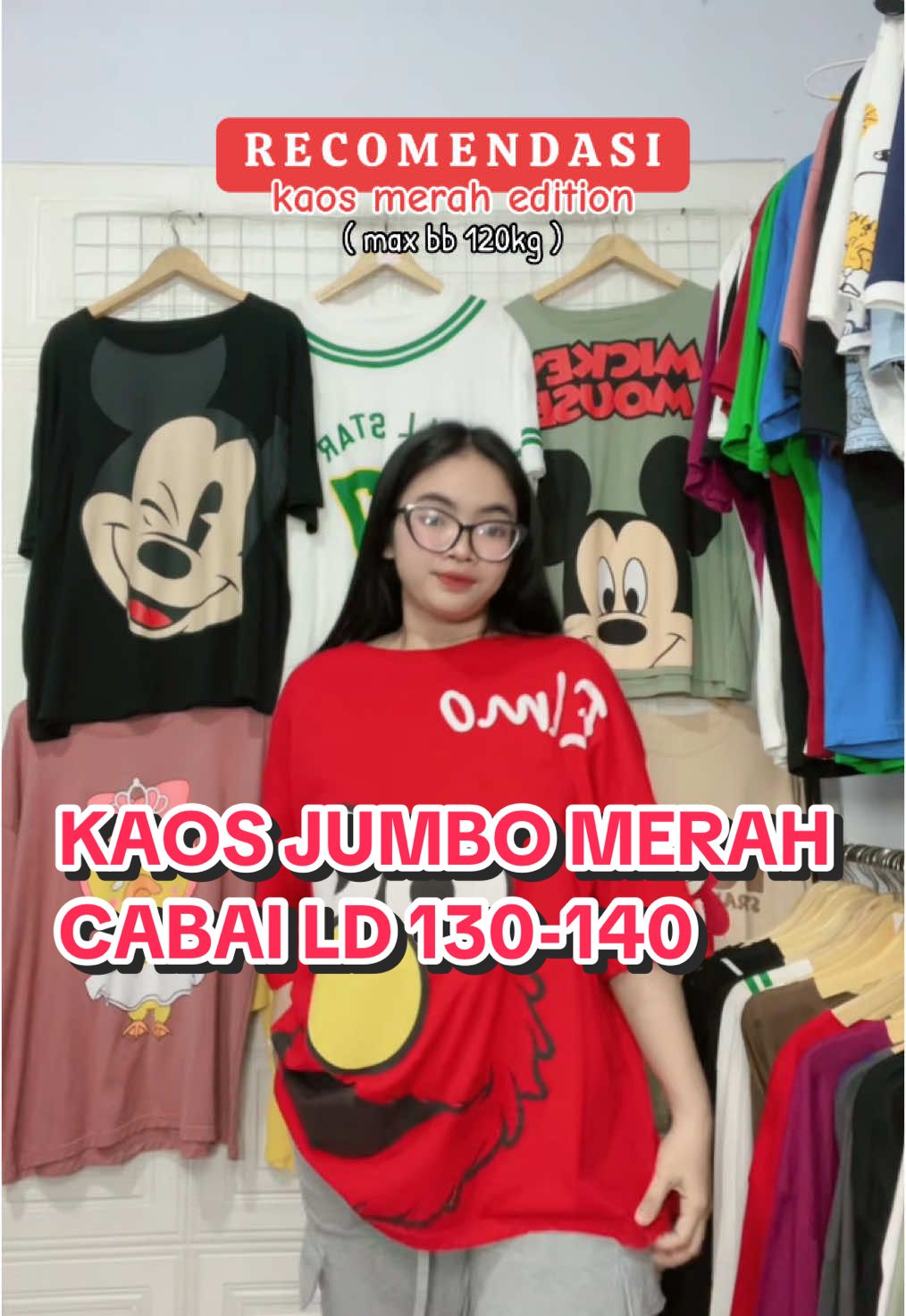 pecinta colourfull merapat nic🥰❤️❤️#8teencloth #❤️❤️ #WIBGAJIAN #PayDaySale #kaosjumbo #kaosoversize #unisex #katuncombed30s #bb120kgmuat #promo #bb90kg #tshirt #merah 